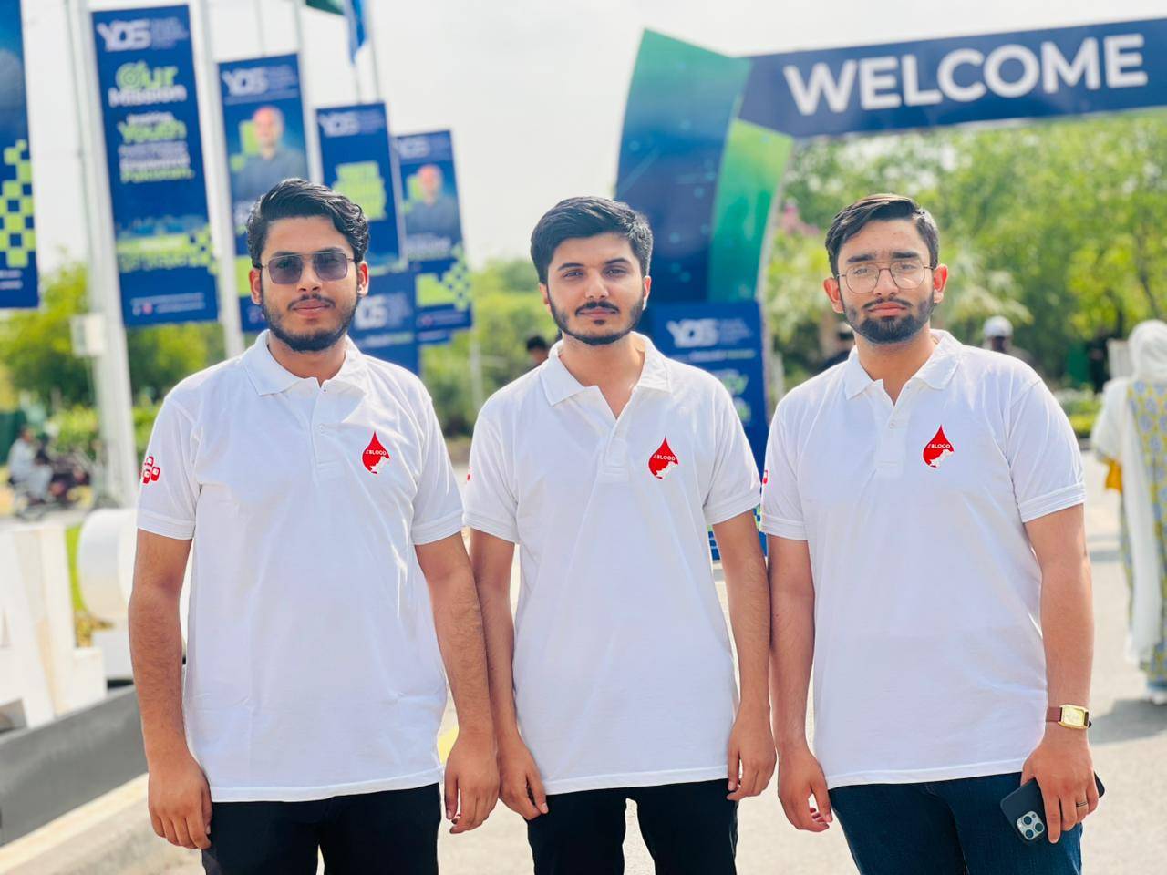 Blood donation team welcome