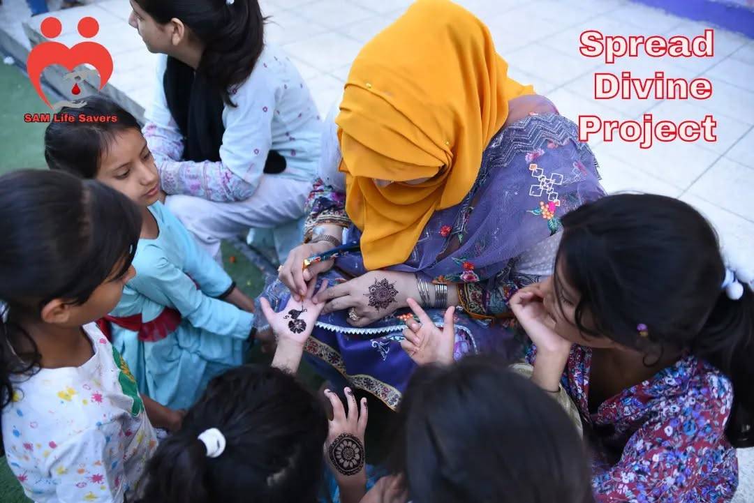 Henna art with kids